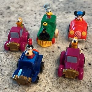 Vintage 1988 Disney Mickey’s Birthdayland McDonalds Pullback Windup Toys